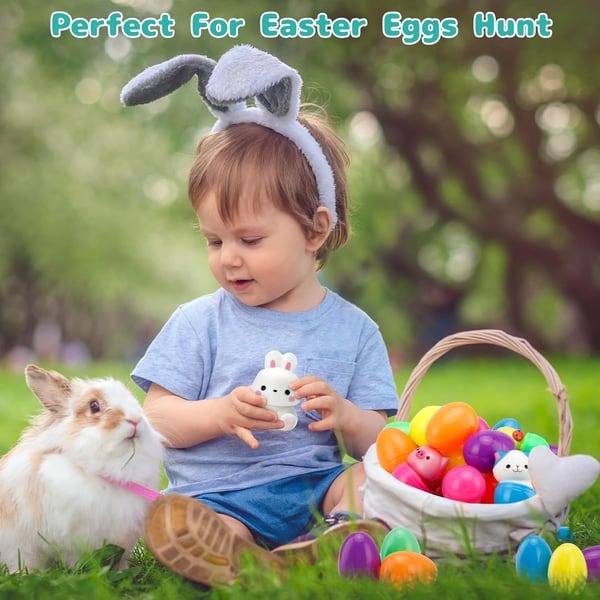 24 PCS Easter Eggs Prefilled Slow Rising Squishy Toys