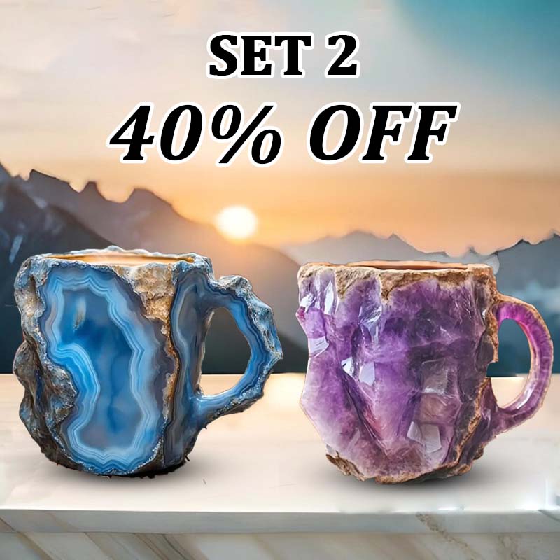 (🌲Early Christmas Sale ) ✨️2024 New Mineral Crystal Coffee Mugs☕