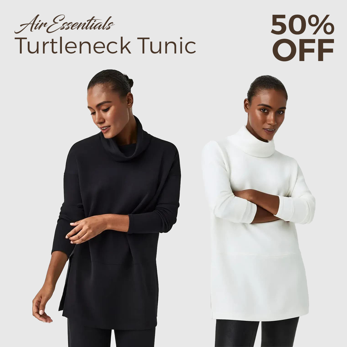 🔥Hot Sale 50% Off🔥AirEssentials Turtleneck Tunic