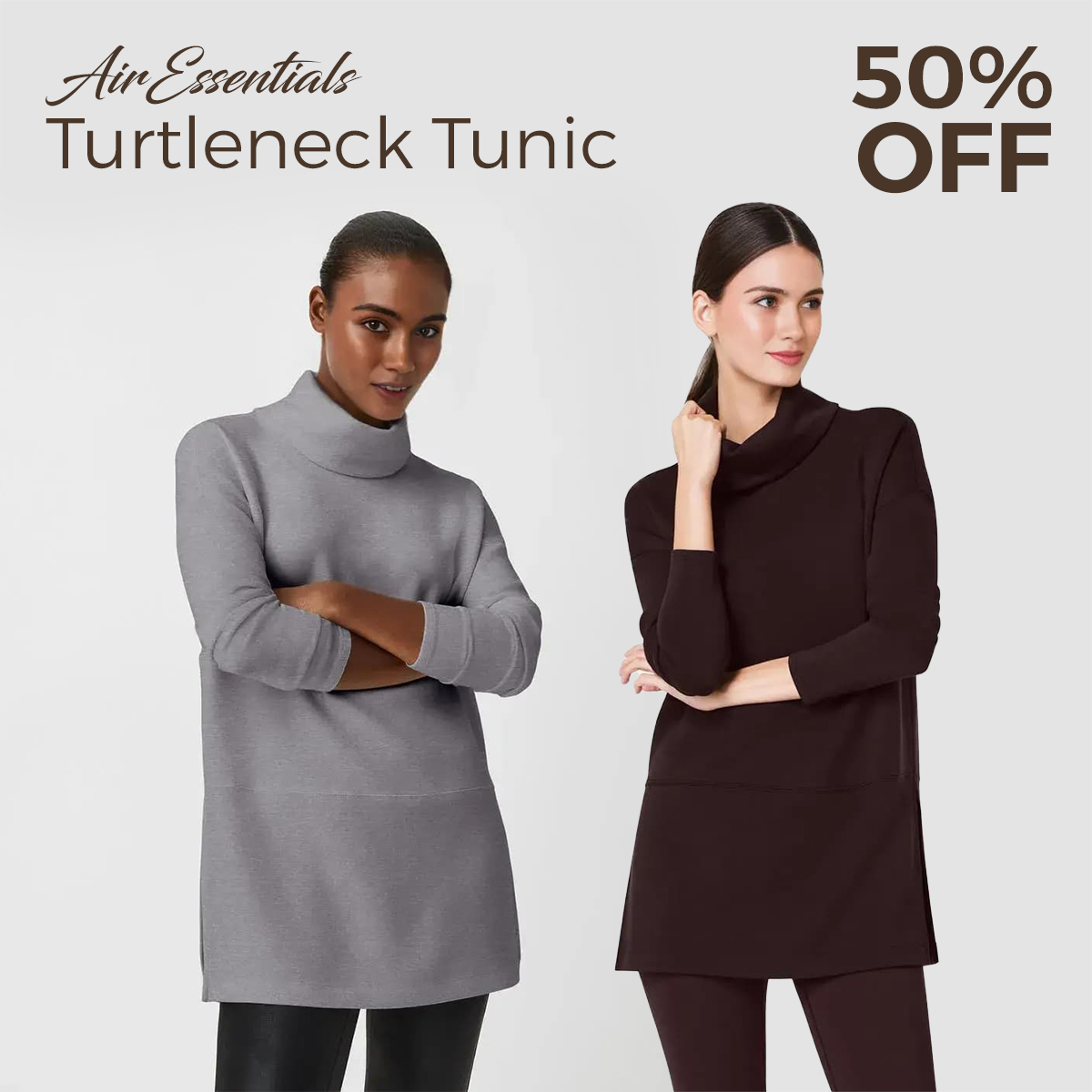 🔥Hot Sale 50% Off🔥AirEssentials Turtleneck Tunic
