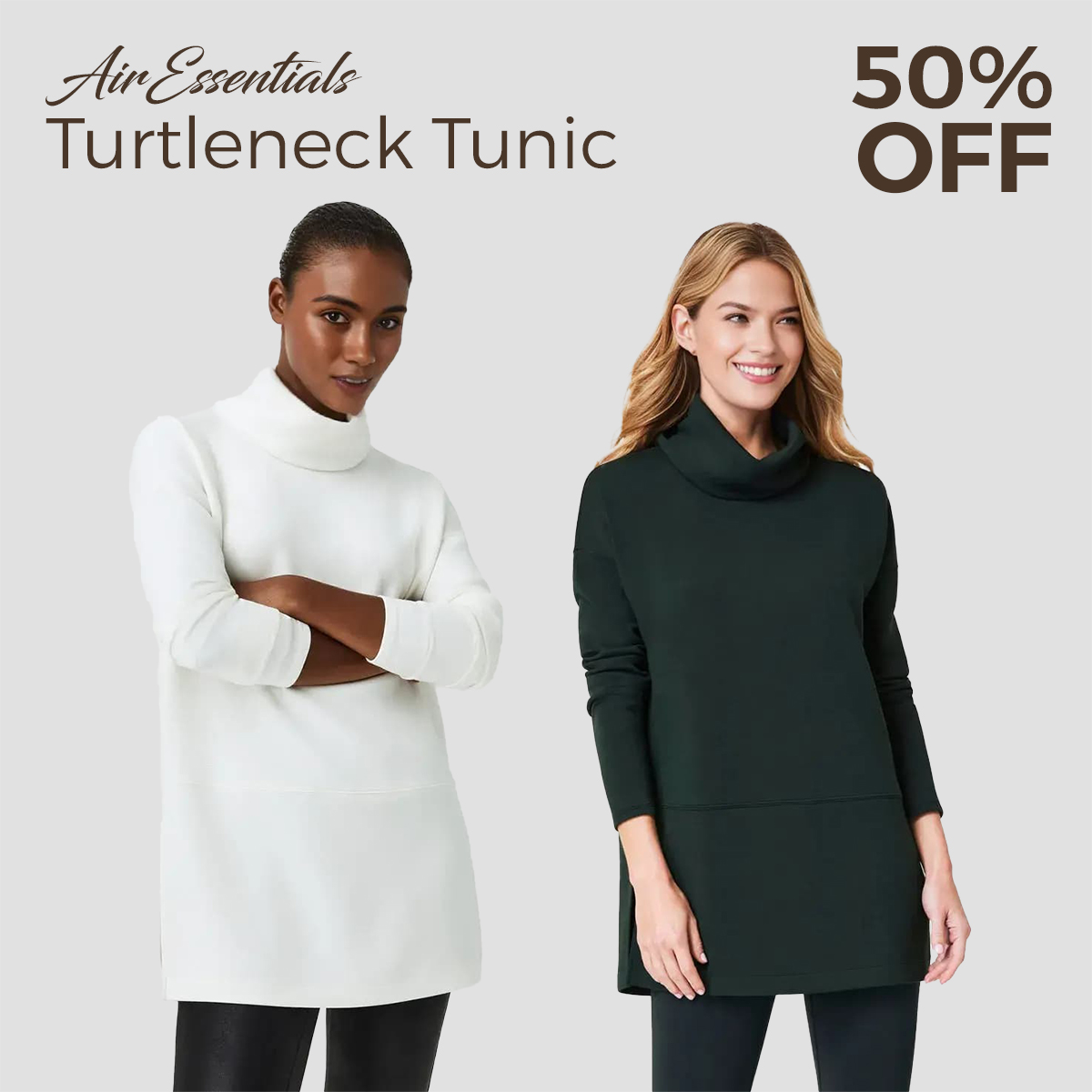 🔥Hot Sale 50% Off🔥AirEssentials Turtleneck Tunic