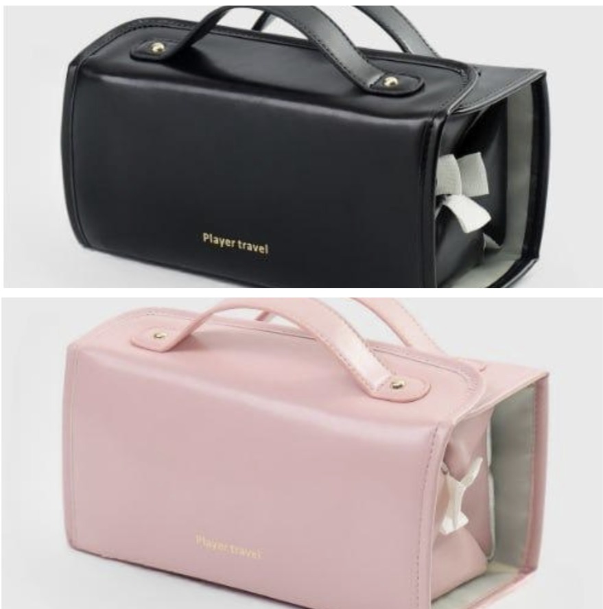 TODAY 49% OFF Leather Waterproof Cosmetic Bag